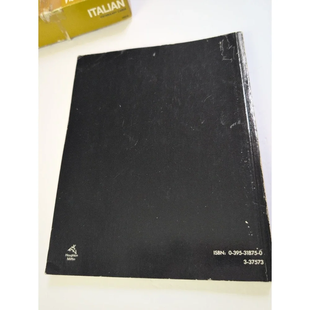 VINTAGE VIS-ED ITALIAN VOCABULARY CARDS & Test Bank First Course In Italian READ